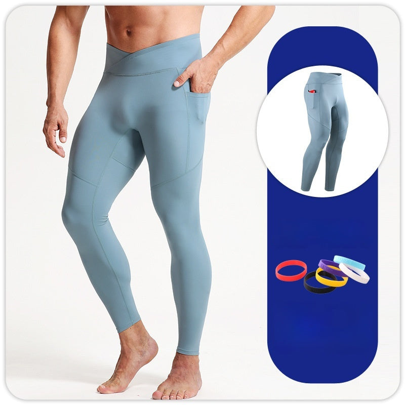 Sports Tight Trousers Light Blue