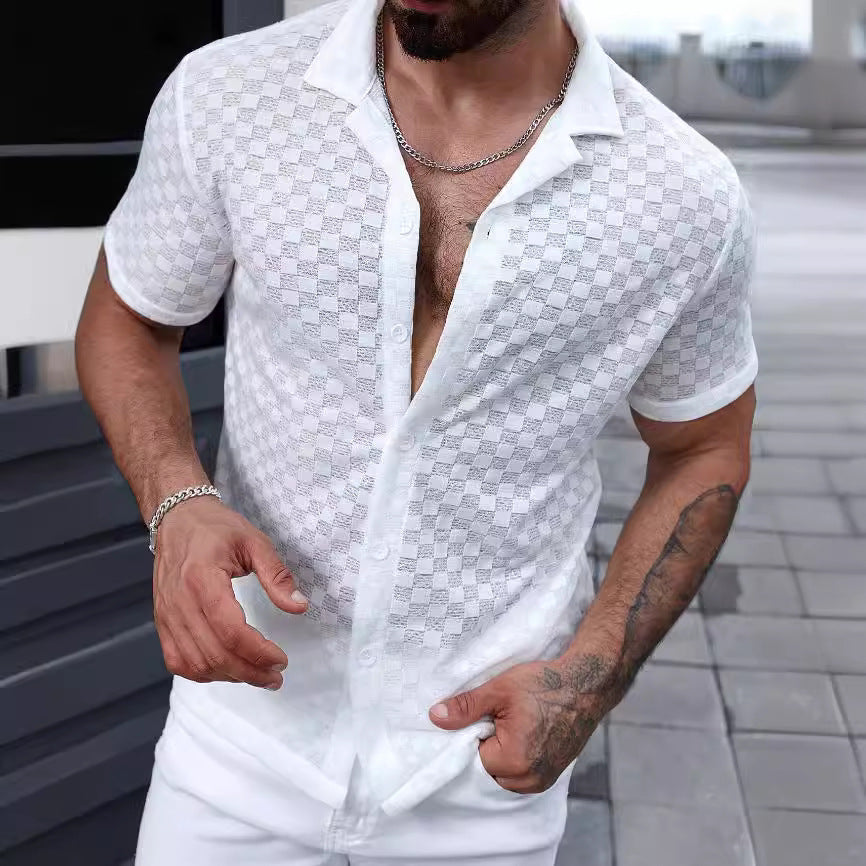 Lace Hollow Comfort Casual Shirt