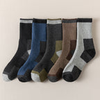 Men Fleece Lined Padded Warm Keeping Terry-loop Hosiery Wool Socks