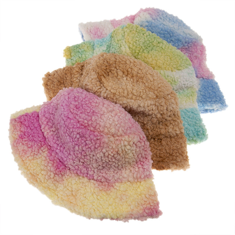 Warm And Cute Tie-dye Bucket Hat