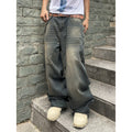 Fashion Personality Vintage Jeans Blue