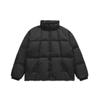 Fashion Men's Solid Color Turtleneck Down Jacket Black