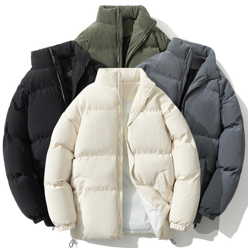 Down Cotton-padded Coat Stand-up Collar Thick Leisure Warm Cotton-padded Outer