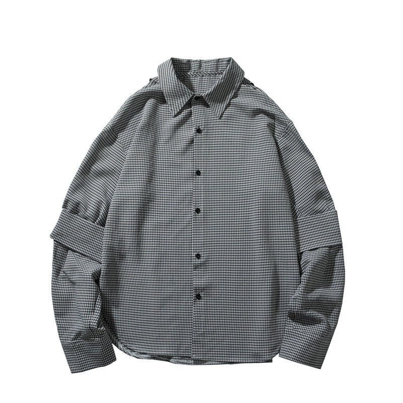 Shirt with thin long sleeves