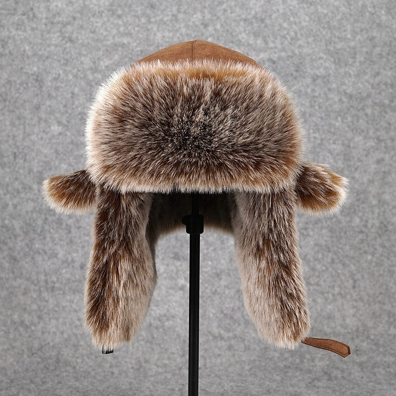 Fleece Thickened Ear Protection Cold-proof Hat