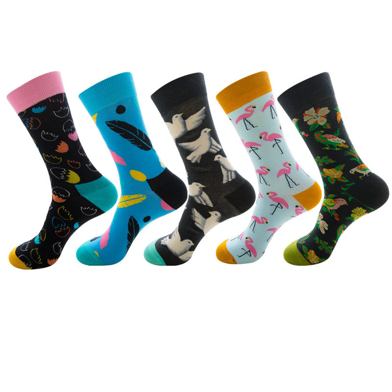 Men's Jacquard Socks AF0816 One size 5Pair