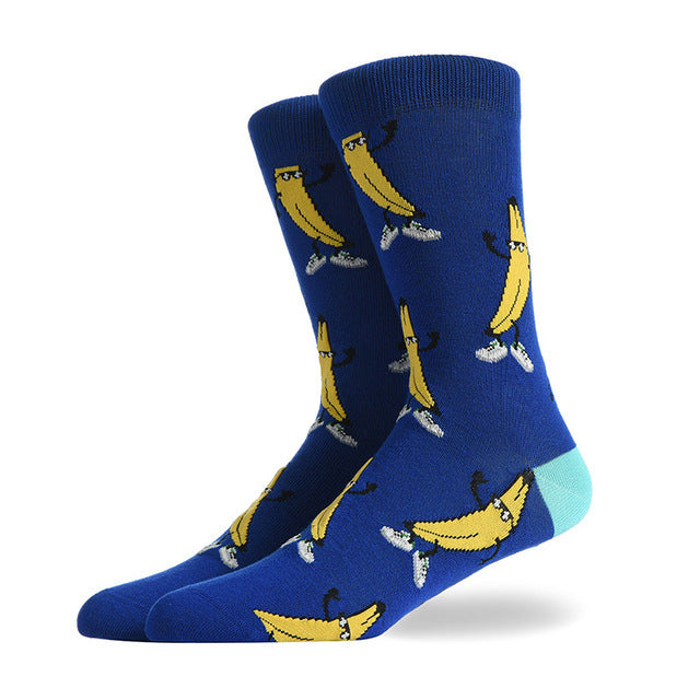 Fashion Creative Hamburger Pizza Alien Men Socks Cute Series H Default