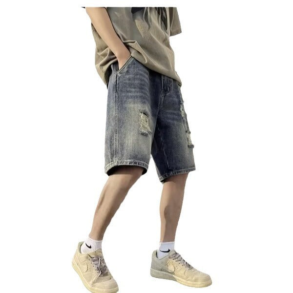 Tattered Jeans Shorts