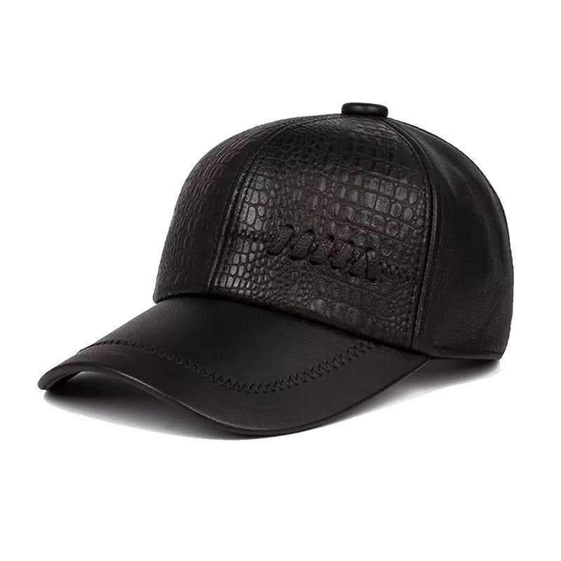 Casual Men's Leather Hat