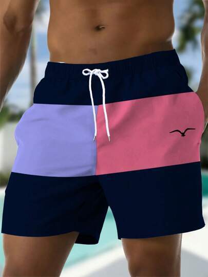 Waist Diagonal Pocket Casual Pants Purplish Red