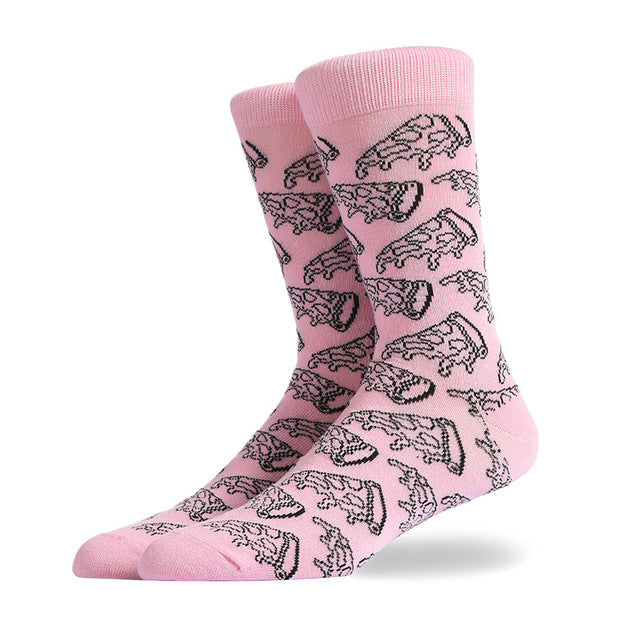 Fashion Creative Hamburger Pizza Alien Men Socks Cute Series I Default