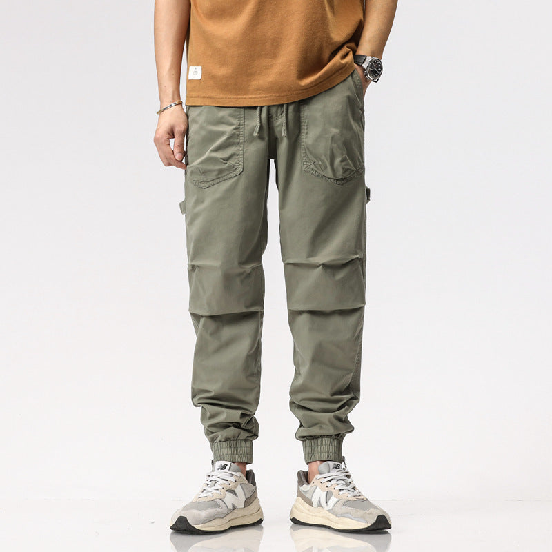 Loose Casual Trousers Light Green