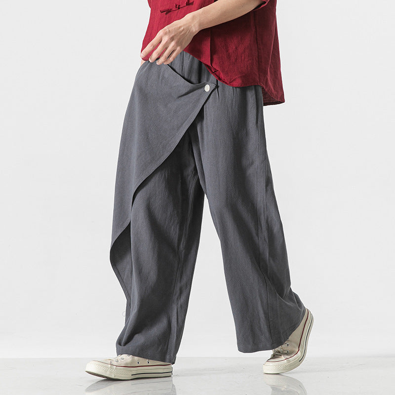 Cotton And Linen Casual Pants
