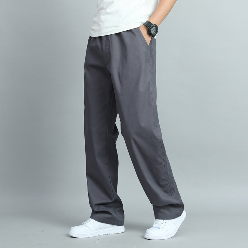 Pure Cotton Track Pants Dark Gray