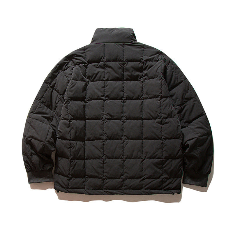 Stand Collar Solid Color Down Jacket