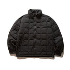 Stand Collar Solid Color Down Jacket Black