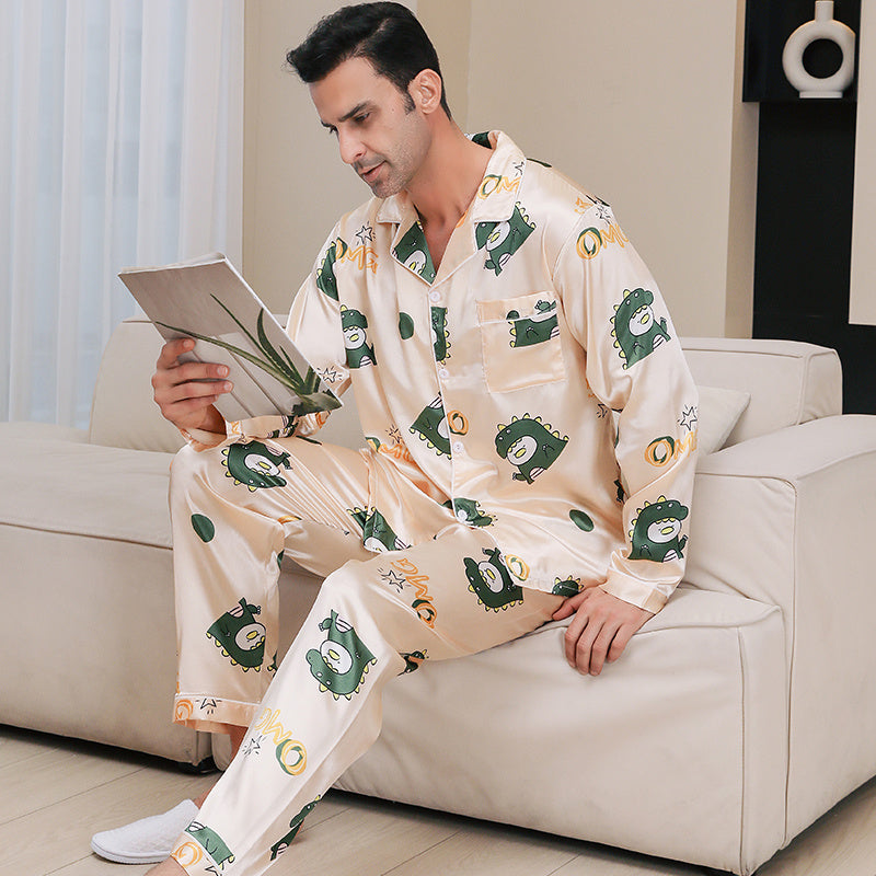 Ice Silk Pajama Set