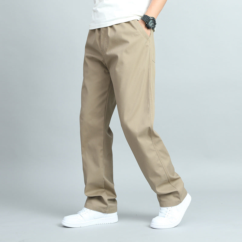 Pure Cotton Track Pants Khaki