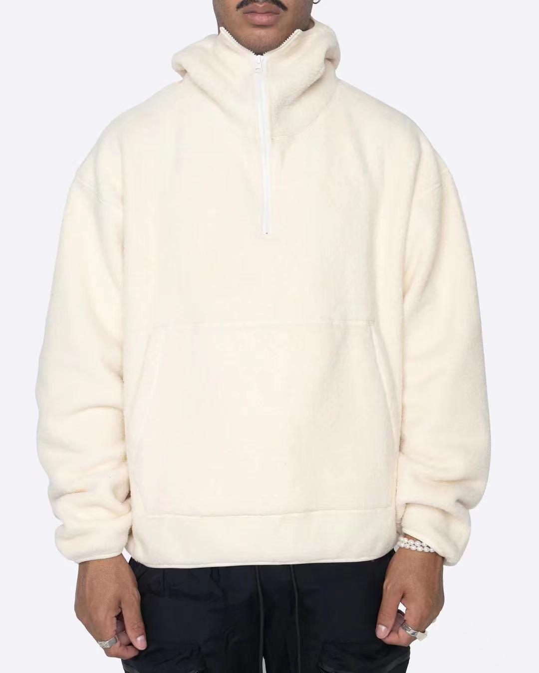 Trendy Casual Brushed Hoody Zipper