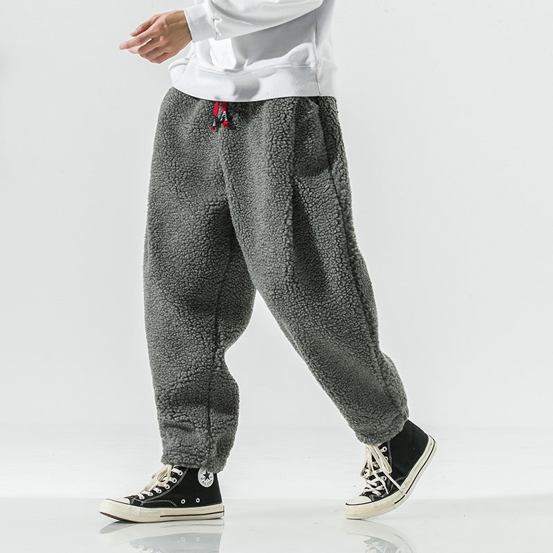 Lamb Wool Warm Harem Pants
