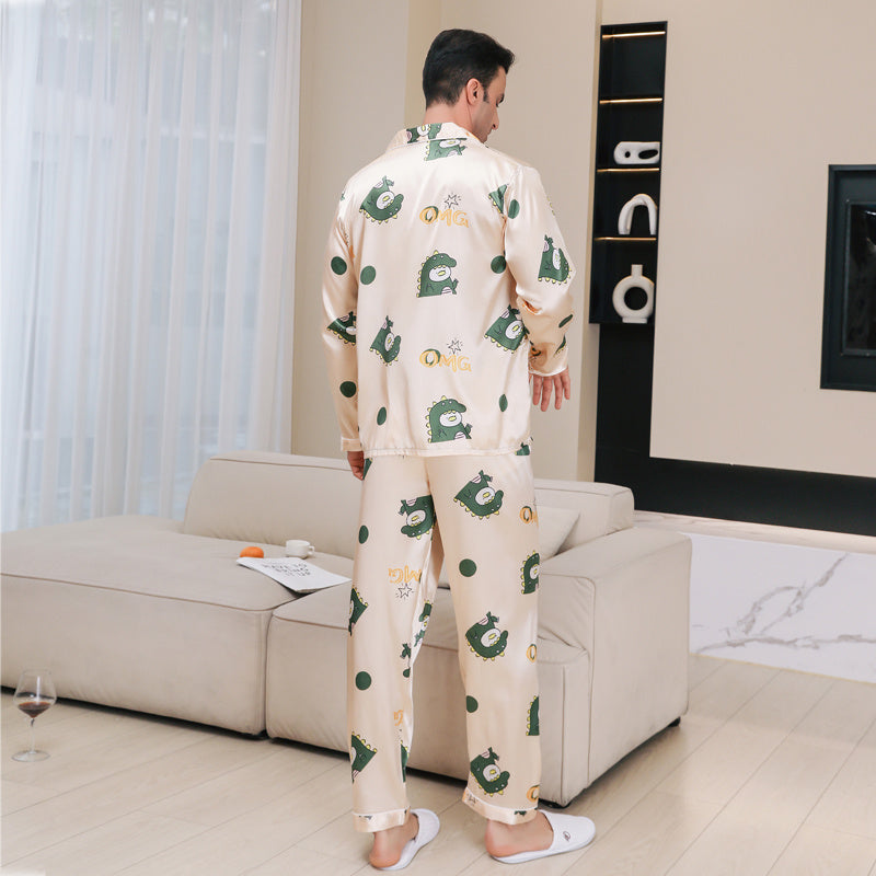 Ice Silk Pajama Set