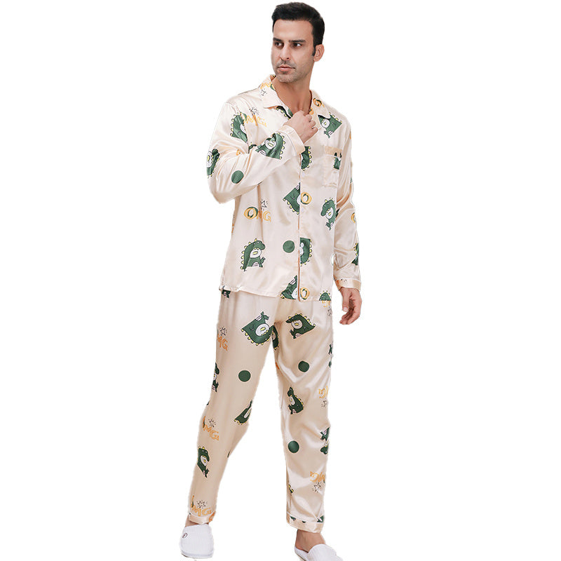 Ice Silk Pajama Set