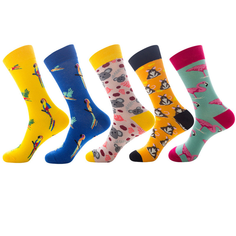 Men's Jacquard Socks AF0814 One size 5Pair