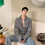 Shirt with thin long sleeves