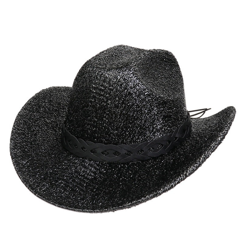 Nightclub Party Hat Flat Top C Black M56to58cm