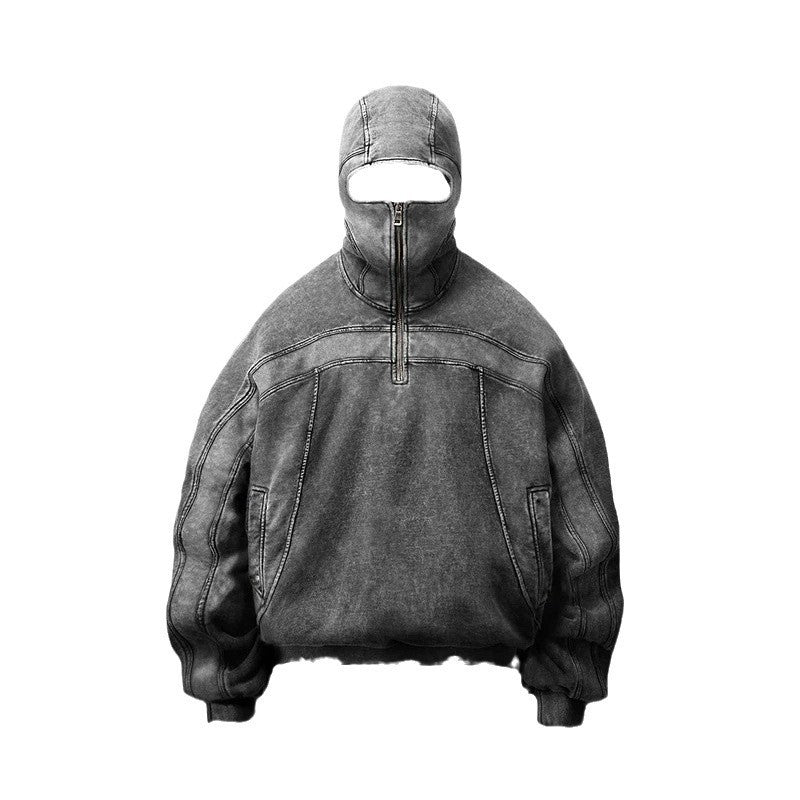 Old Style Personality Street Zipper Sweater