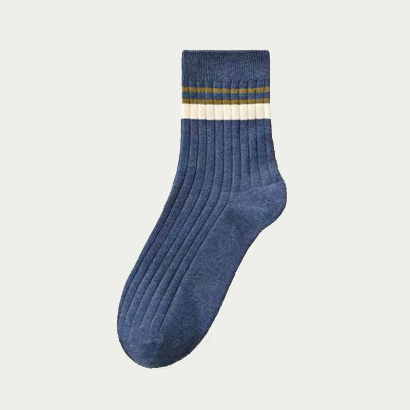 Mid-calf Academic Style Socks