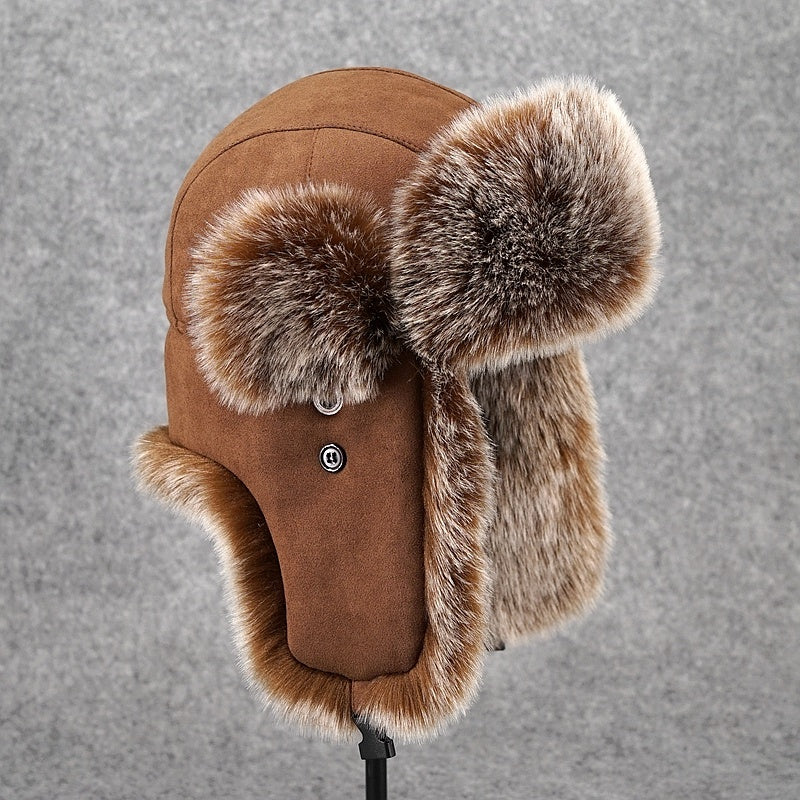 Fleece Thickened Ear Protection Cold-proof Hat