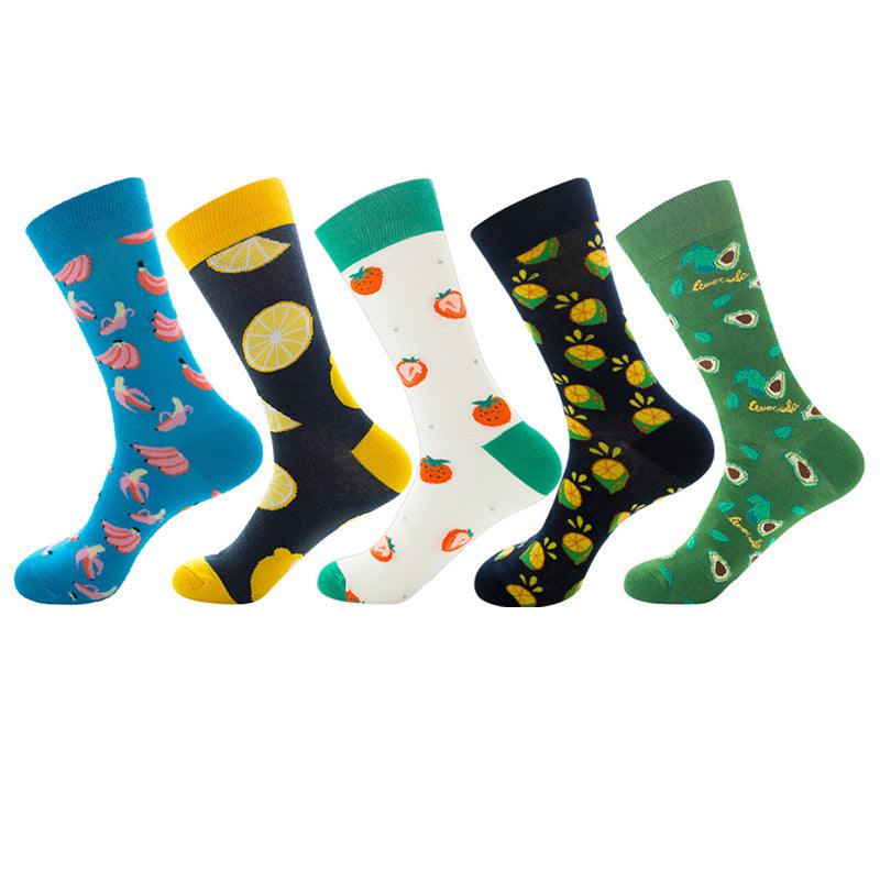 Men's Jacquard Socks AF0810 One size 5Pair