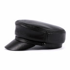 Head Layer Sheepskin Material Hat Man Black