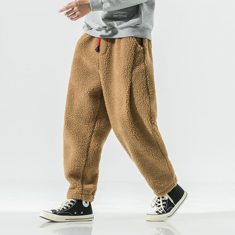 Lamb Wool Warm Harem Pants