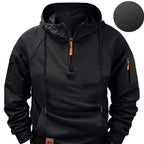 Zipper Multi-pocket Casual Sweatshirt