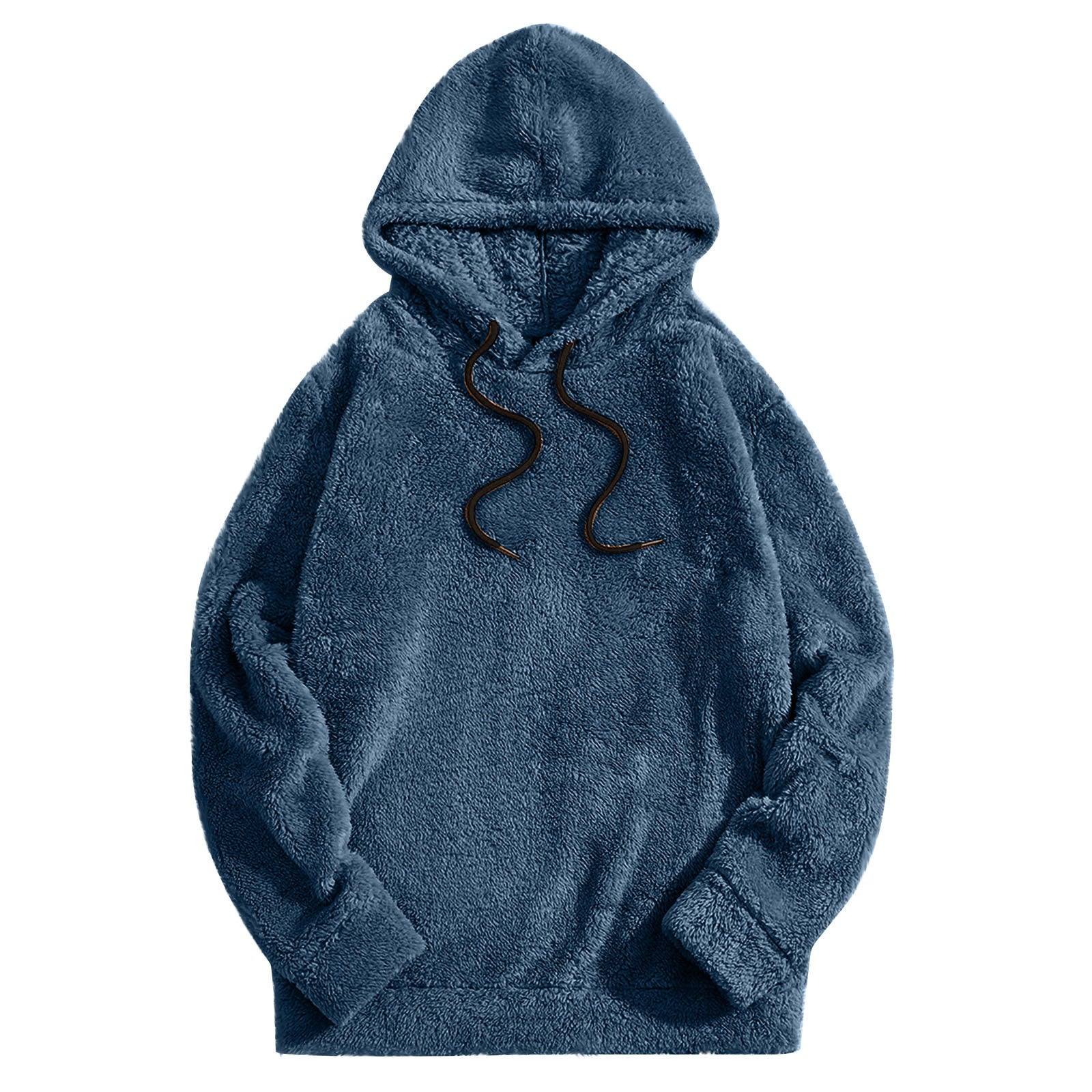 Thickening Double-sided Velvet Casual Loose Long-sleeved Hooded Sweater