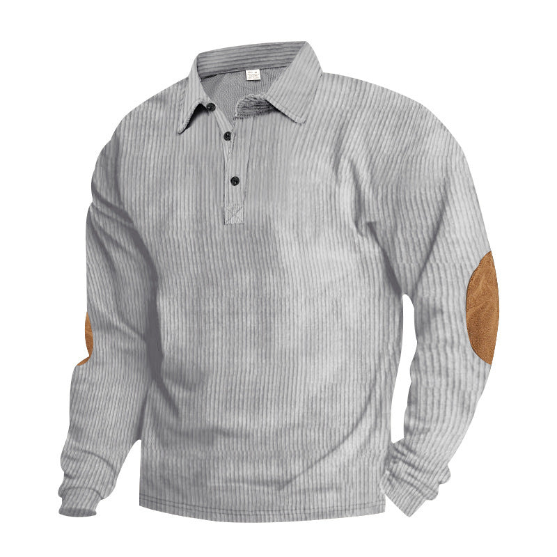T-shirt Long Sleeve Corduroy Light Gray