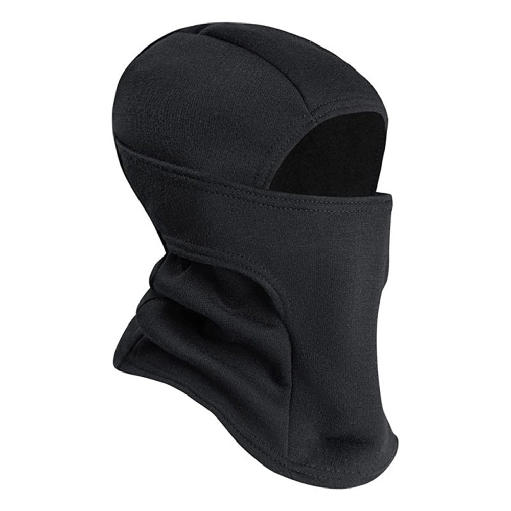 Autumn And Winter Outdoor Riding Warm Face Mask Multi-functional Fleece Windproof Cold-proof Black Free Size