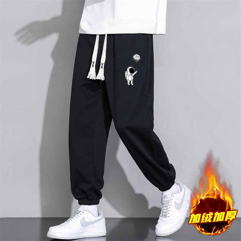 Cropped Casual Loose Pants 913 Autumn And Winter Black