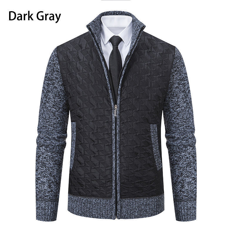 Sweater Jacket Men's Coat Stand-up Collar Slim Fit Casual Fashion Knitwear