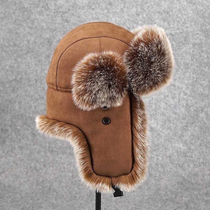 Fleece Thickened Ear Protection Cold-proof Hat