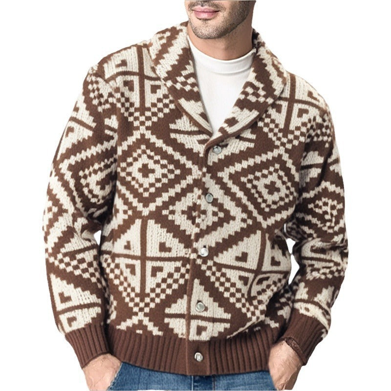 Geometric Jacquard Sweater