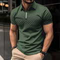 Zipper Polo Shirt Short Sleeve DLLDXPL0084