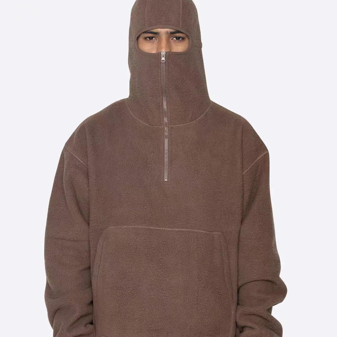 Trendy Casual Brushed Hoody Zipper