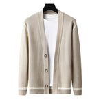 Cardigan Men's Long Sleeved Sweater Coat