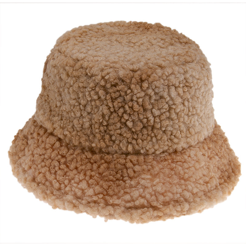 Warm And Cute Tie-dye Bucket Hat Light Brown Adult 58cm