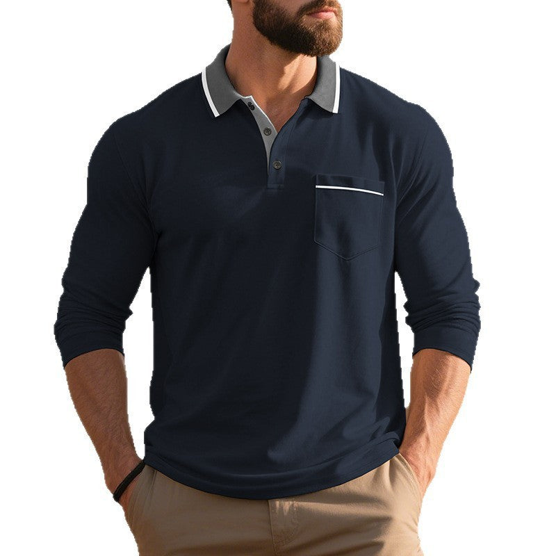 Long-sleeved Men's Polo Shirt