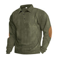 T-shirt Long Sleeve Corduroy Army Green