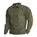T-shirt Long Sleeve Corduroy Army Green